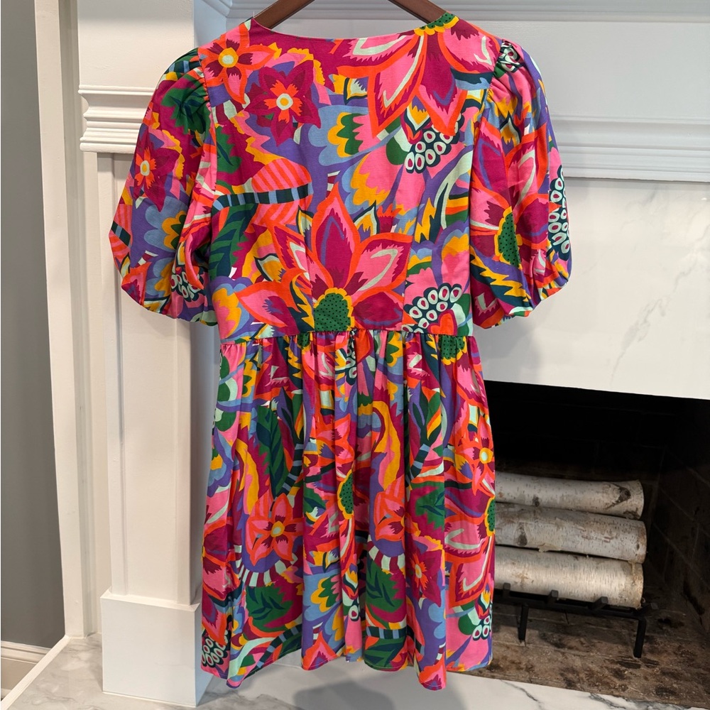 CROSBY by Mollie Burch Colorful Floral Dress | Size Large - Picture 8 of 12